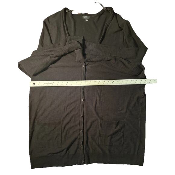 Torrid Womens Black Size 5 Button Down Cardigan Sweater 5X - Picture 4 of 5